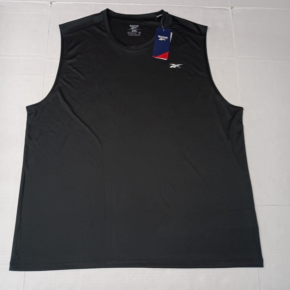 Reebok Training Sleeveless Tech T-Shirt Men's Size 2XL Black‎